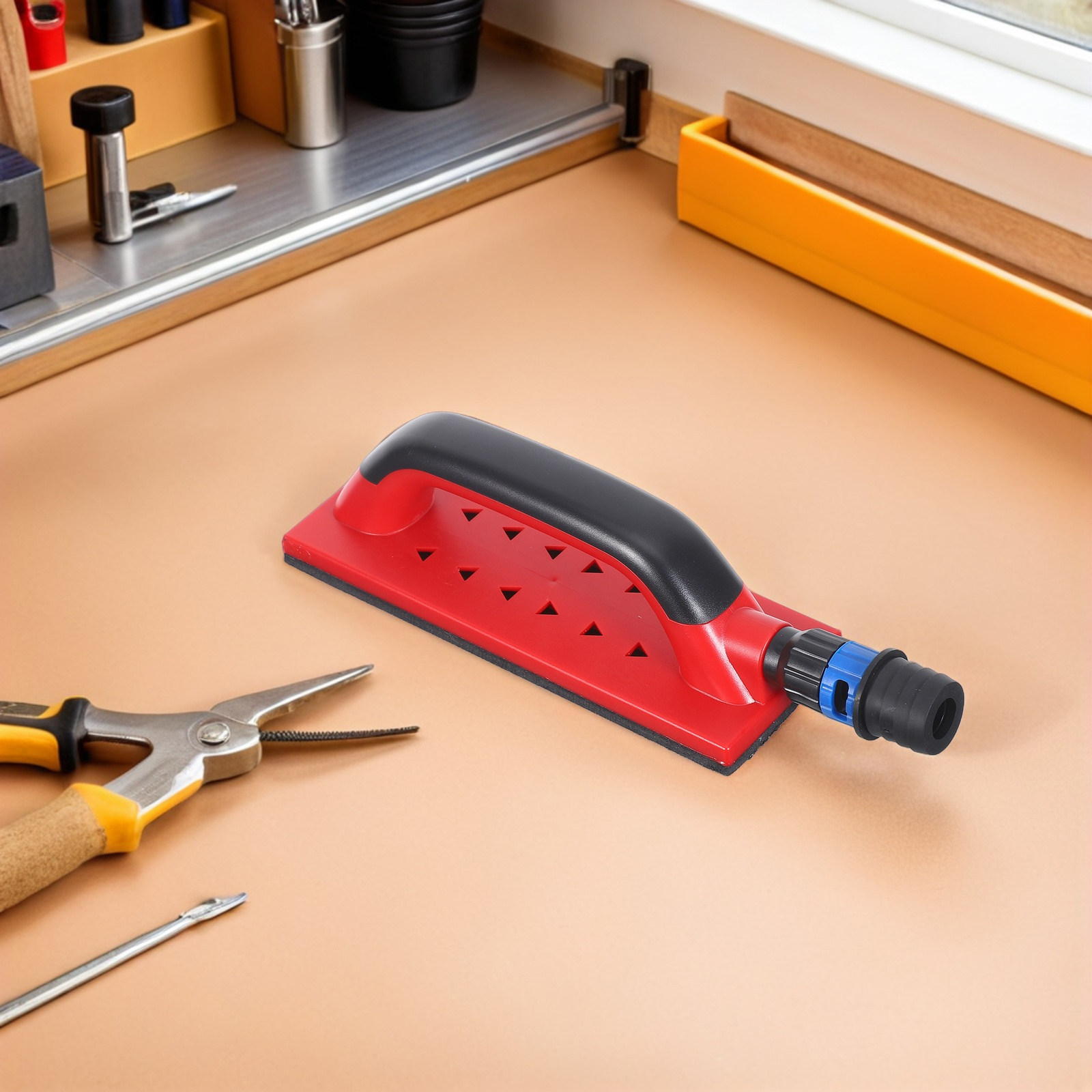 Woodworking File - Bloc de ponçage carré pour le
