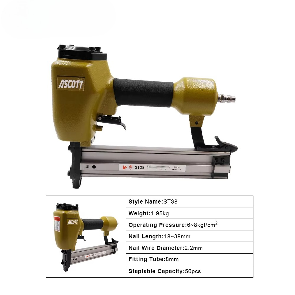 Woodworking Nails - Cloueur pneumatique lourd ST38 14GA pour