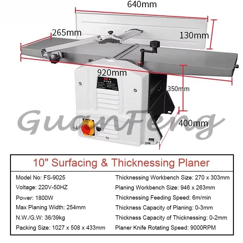 Raboteuse-Dégauchisseuse Multi - Woodworking Thicknesser avis et prix