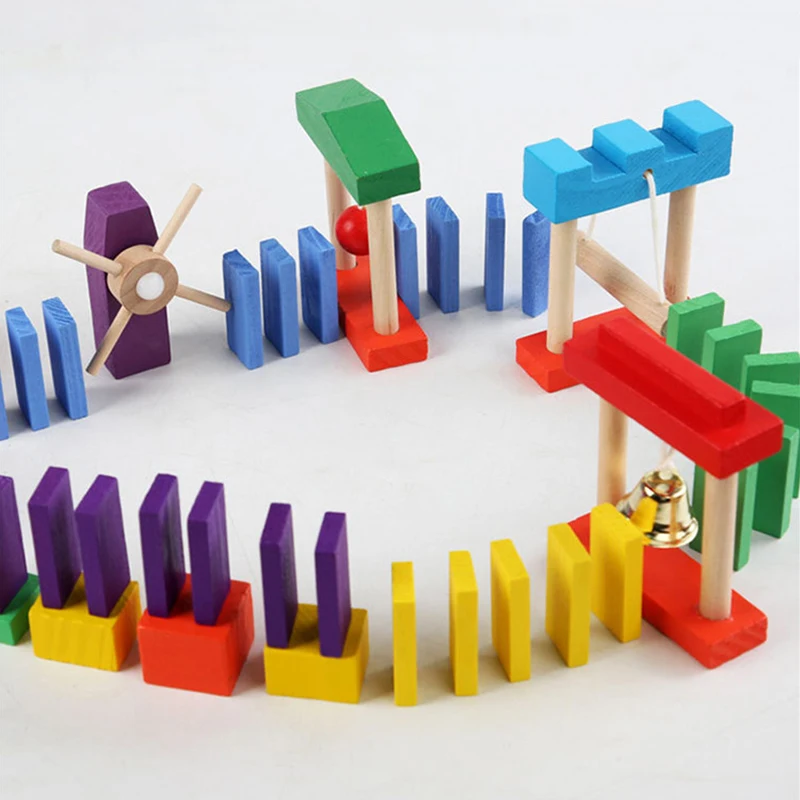 Jouet Dom37en Bois Arc-en-ciel - Woodworking Domino avis et prix