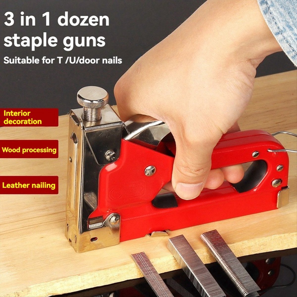 Agrafeuse manuelle trois-en-un - Woodworking Nails avis et prix