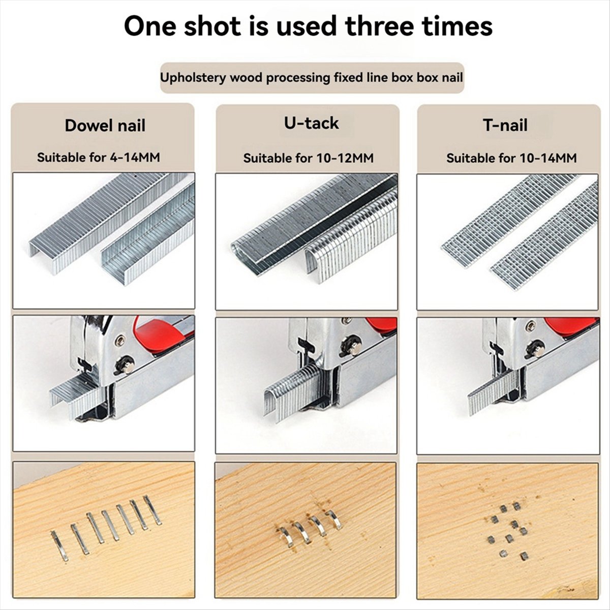 Agrafeuse manuelle trois-en-un - Woodworking Nails avis et prix