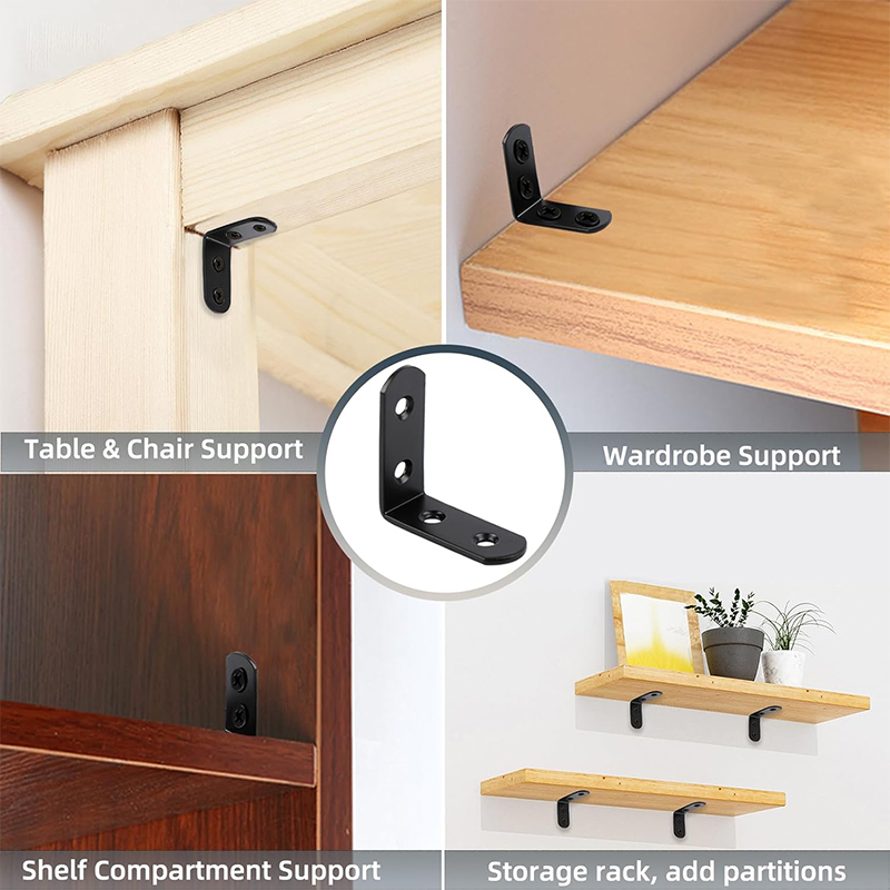 Support en L d'angle noir, sup - Woodworking Joint avis et prix
