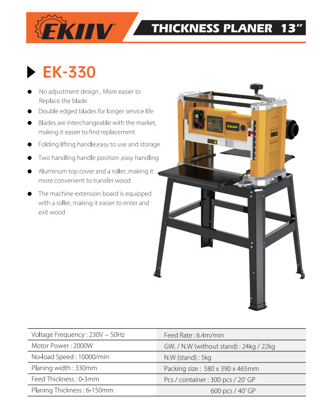 Raboteuse portable 110V/220V p - Woodworking Thicknesser avis et prix