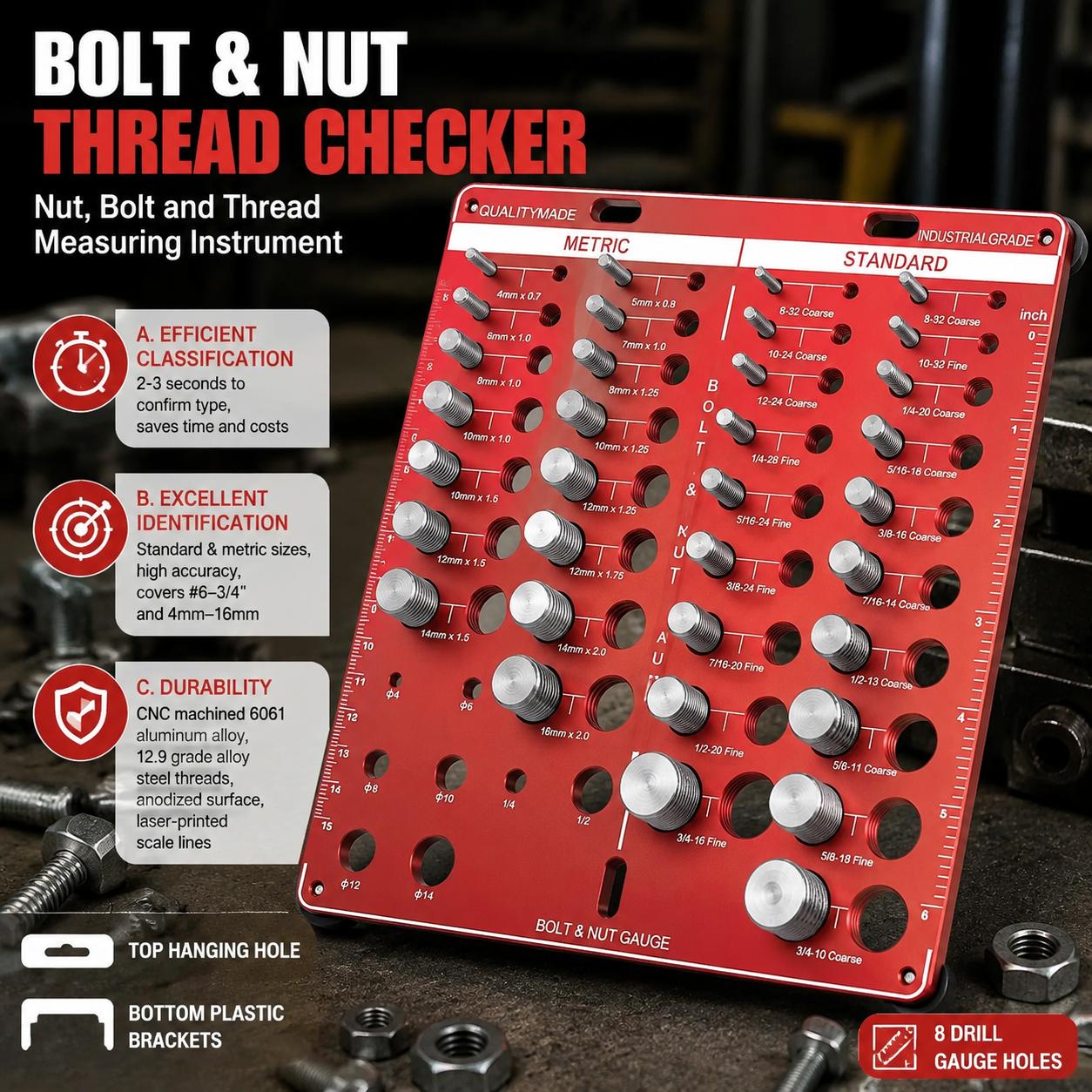 Jeu de jauges de filetage pour - Woodworking Tool Stores avis et prix