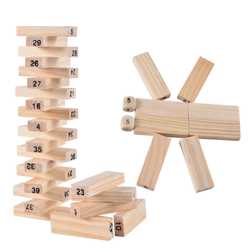 54 pièces blocs de constructio - Woodworking Domino avis et prix